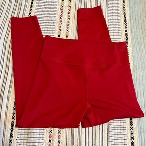 Girlfriend Collective Flame Ultralight Leggings - size large, flame color